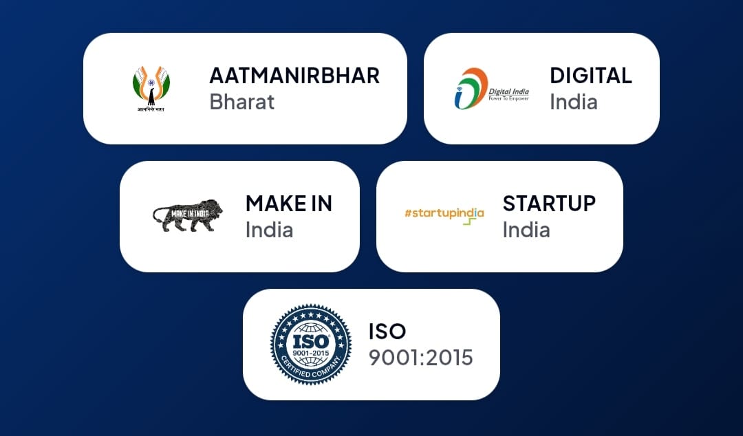 Aatmanirbhar Bharat, Digital India, Make in India, Startup India and ISO 9001:2015